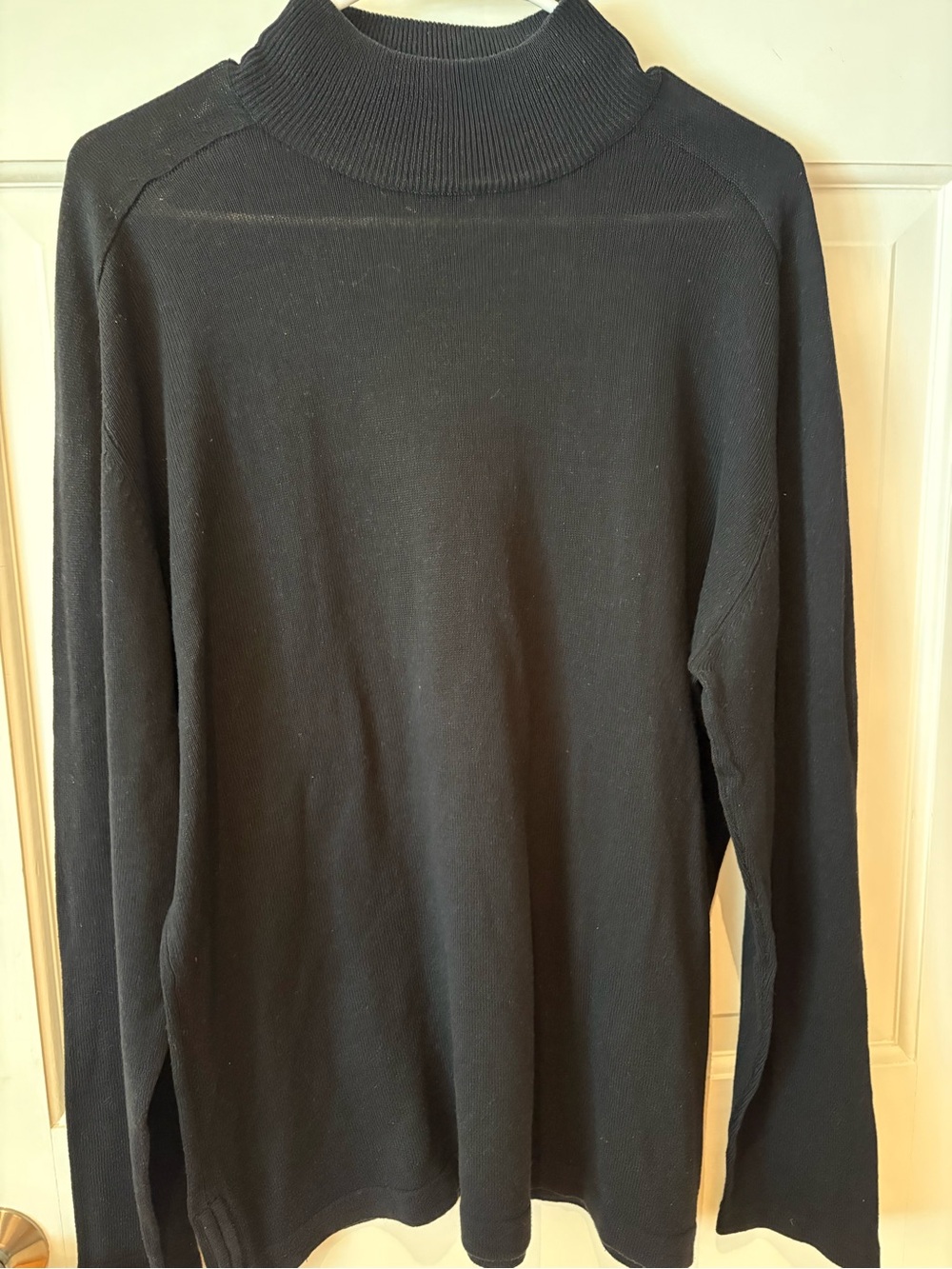 Ted Baker London Black Ribbed Turtleneck Sweater